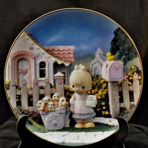 Precious Moments Lighted Porcelain Bride And Groom Figurine. . Hamilton collection precious moments